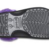 Crocs Baya Lined Fuzz Strap Clogs “Black Purple” 20663309V