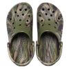 Crocs Baya Marble Fashion Outdoor Unisex Military Green Sandals 206935-3TC