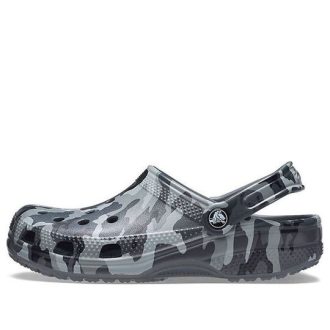 Crocs Beach Sandals Gray Camouflage Unisex 206454-0IE Crocs Beach Sandals Gray Camouflage Unisex 206454-0IE