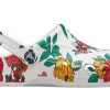 Crocs Beach White Flowers Sandals “White Red Green” 206230-10D