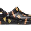 Crocs Bistro Graphic Clog Stylish Casual Black Sandals 204044-0FN