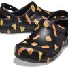 Crocs Bistro Graphic Clog Stylish Casual Black Sandals 204044-0FN