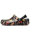 Crocs Bistro Graphic Clogs “Black Multi” 204044-0S3