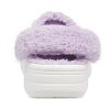 Crocs Classic Baya Lined Fuzz-Strap Clog “White Lila” 206633-577