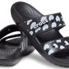 Crocs Classic Casual Fashion Unisex Black Blue Slippers 207680-066