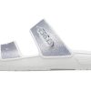 Crocs Classic Casual Fashion Unisex Silver Slippers 207769-90H