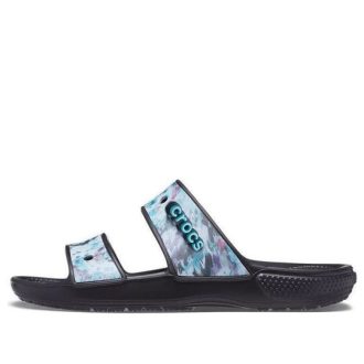 Crocs Classic Casual Unisex Blue Black Slippers 207283-988 Crocs Classic Casual Unisex Blue Black Slippers 207283-988