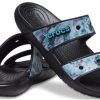 Crocs Classic Casual Unisex Blue Black Slippers 207283-988