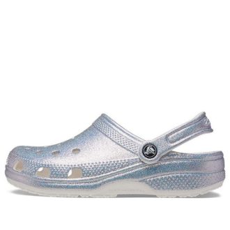 Crocs Classic Casual Unisex Metallic Silver Pink Sandals 207551-90H Crocs Classic Casual Unisex Metallic Silver Pink Sandals 207551-90H