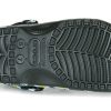 Crocs Classic clo daisy Full Print Sandals Unisex Black 206375-0ZI