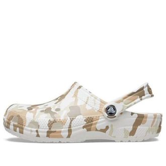 Crocs Classic Clog Camouflage Printing Beach Sandals White Camouflage Unisex 206454-94S Crocs Classic Clog Camouflage Printing Beach Sandals White Camouflage Unisex 206454-94S