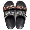 Crocs Classic Clog Cozy Unisex Black Multi-Color Slippers “Black” 207847-0C4