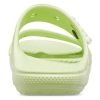 Crocs Classic Clog Cozy Unisex Gray Green Slippers 206761-335