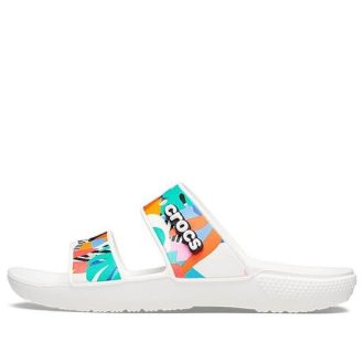 Crocs Classic Clog Cozy Unisex White Multi-Color Slippers “White” 207856-94S