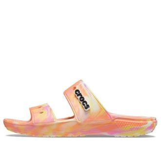 Crocs Classic Clog Marble Beach Unisex Red Multi-Color Slippers “Red” 207701-83F