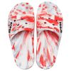 Crocs Classic Clog Marble Beach Unisex Red White Slippers “Red White” 206879-884 Crocs Classic Clog Marble Beach Unisex Red White Slippers “Red White” 206879-884