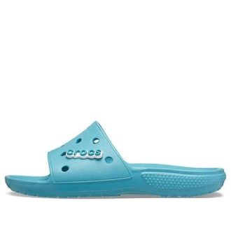 Crocs Classic Flat Sandals Unisex Denim Blue 206121-4ST