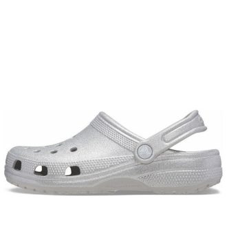 Crocs Classic Glitter Clogs “Silver” 205942-0IC
