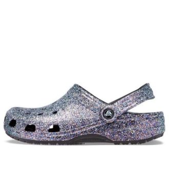 Crocs Classic Glitter Clogs “Silver Multi” 205942-0C4