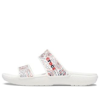 Crocs Classic Non-Slip Wear-Resistant Sports Slippers Unisex White 207350-94S