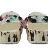 Crocs Classic Pattern Shoe Multi-Color Splicing Unisex “Black Pink Green” 206479-928