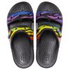 Crocs Classic Wear-Resistant Non-Slip Sports Slippers Unisex Black 207346-0C4