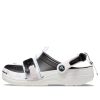 Crocs Classic Zip Tie Buckle Clogs “Black White” 208127-066