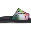 Crocs Colorful Casual Unisex Multi-Color Black Slippers 207557-0C4