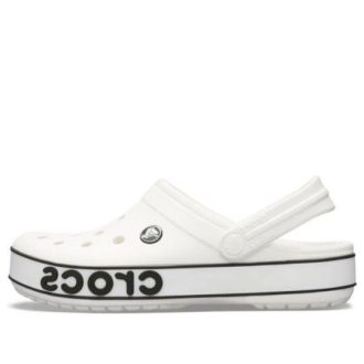 Crocs Crocband Bold Logo Clog White Sandals 206021-103