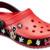 Crocs Crocband Cartoon Mickey Mouse Wear-Resistant Unisex Red Black Sandals “Red Black” 204936-90H