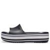Crocs Crocband Platform Slides “Black Grey White” 205693-001