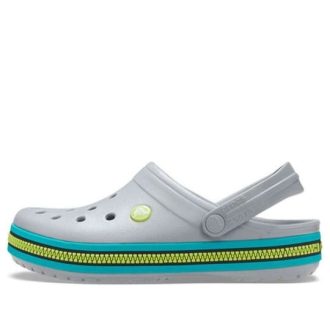 Crocs Crocband Zipper Band Clogs “Grey Aqua” 206594-0GV
