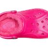Crocs (GS) Baya Lined Clogs “Candy Pink” 205977-6X3