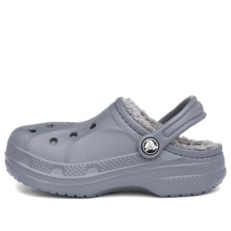 Crocs (GS) Baya Lined Clogs “Charcoal” 207500-00Q