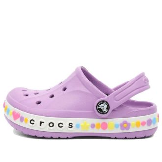 Crocs (GS) Bayaband Charm Band Clogs “Orchid” 208101-5PR