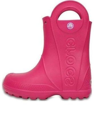 Crocs (GS) Candy Pink Handle It Rain Boots “Pink” 12803-6X0