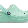 Crocs (GS) Classic Baya Lined Clogs “Mint” 205977-3TI