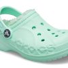 Crocs (GS) Classic Baya Lined Clogs “Mint” 205977-3TI