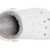 Crocs (GS) Classic Clog Stay Warm Lightweight White Gray Sandals “White Light Gray” 205977-11H