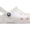 Crocs (GS) Classic Clogs “Marble White Pink” 207364-6PS