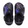 Crocs (GS) Classic Fuzz-Lined Clog “Black Lightning” 207322-0C4