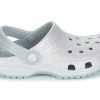 Crocs (GS) Classic Glitter Clogs “Silver” 205441-040