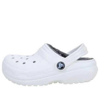 Crocs (GS) Classic Lined Clog “White” 207010-10M