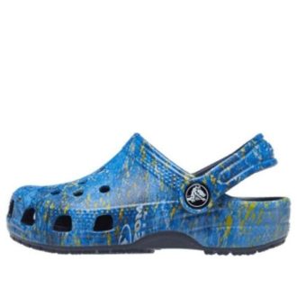 Crocs (GS) Classic Mossy Oak Coastal Clogs “Blue” 207259-410