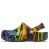 Crocs (GS) Classic Seasonal Print Clogs “Black Multi” 207345-0C4