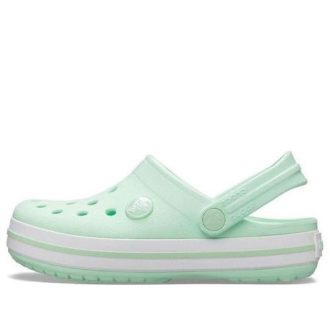 Crocs (GS) Crocband Clogs “Mint Green White” 204537-3TI