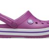 Crocs (GS) Crocband Clogs “Purple White” 204537-54R