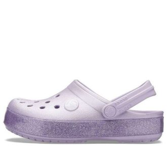 Crocs (GS) Crocband Glitter Clogs “Purple” 205936-530