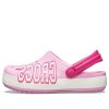 Crocs (GS) Crocband Logo Clogs “Pink White” 205533-6I2