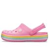 Crocs (GS) Crocband Rainbow Glitter Clogs “Pink” 206151-669